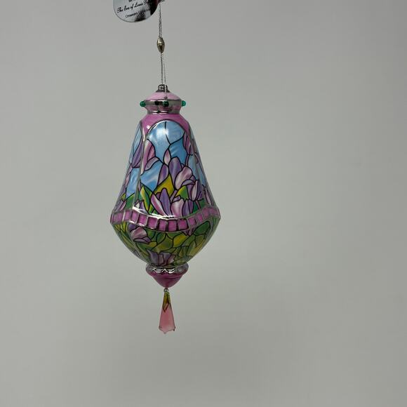 Bradford Editions Era of Louis Tiffany Heirloom Porcelain Ornaments #10 set of 3 - Picture 7 of 9